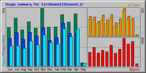 Usage summary for tircheunolithsaeed.ir
